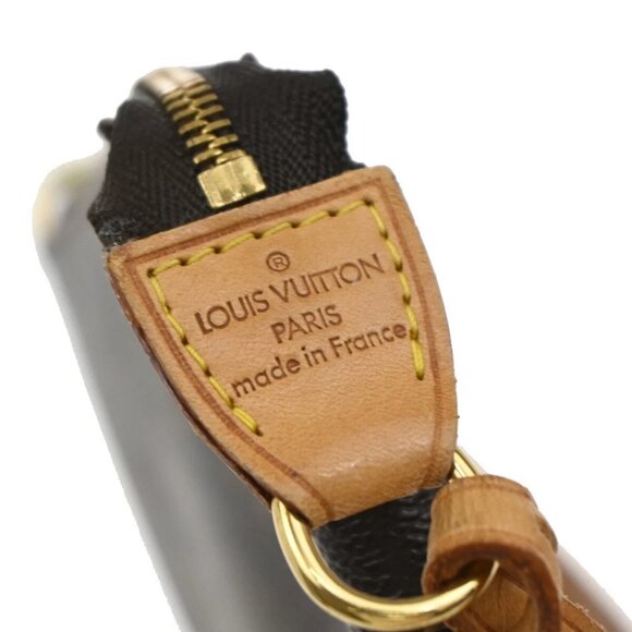 LOUIS VUITTON Pochette Accessoires Hand Bag Monogram Leather BN - Picture 12 of 14
